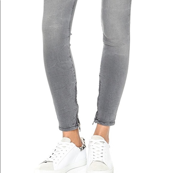 Gray CURENT/ELLIOTT Biker Skinny Jeans - Picture 3 of 8